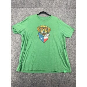 Wild Tribute Texas Golden Retriever Dog T-Shirt Mens XXL Green Graphic Tee Shirt